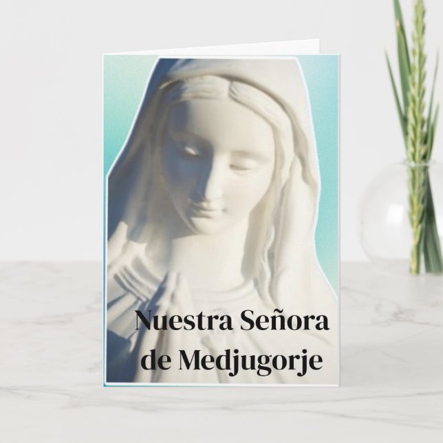 Tarjeta Nuestra Señora Medjugorje (Anverso)