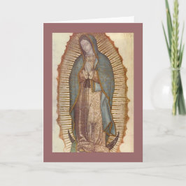 TARJETA NUESTRA SEÑORA OF GUADALUPE
