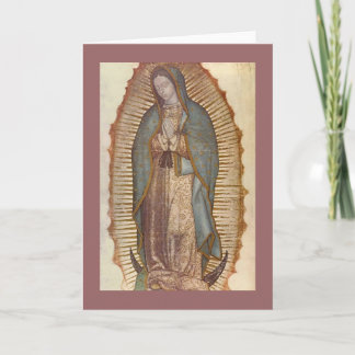 TARJETA NUESTRA SEÑORA OF GUADALUPE
