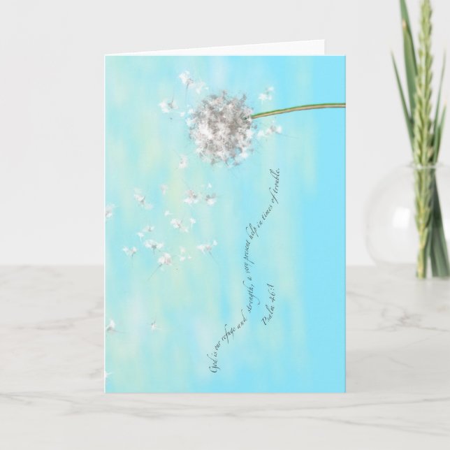 Tarjeta Nuestra siempre presente ayuda, compasión/sana tar (Anverso)