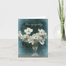 Tarjeta Nuestra simpatía: Flores de dogwood (foto adentro 