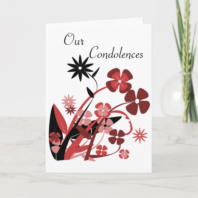 Tarjeta Nuestras Condolencias (Anverso)