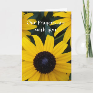 Tarjeta Nuestras oraciones están con ustedes