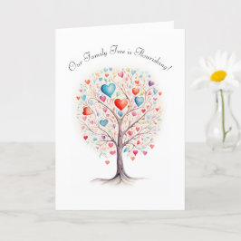 Tarjeta Nuestro amor creciente - Poly Family New Child