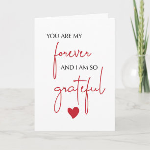 Tarjeta Nuestro aniversario agradecido por amor eterno