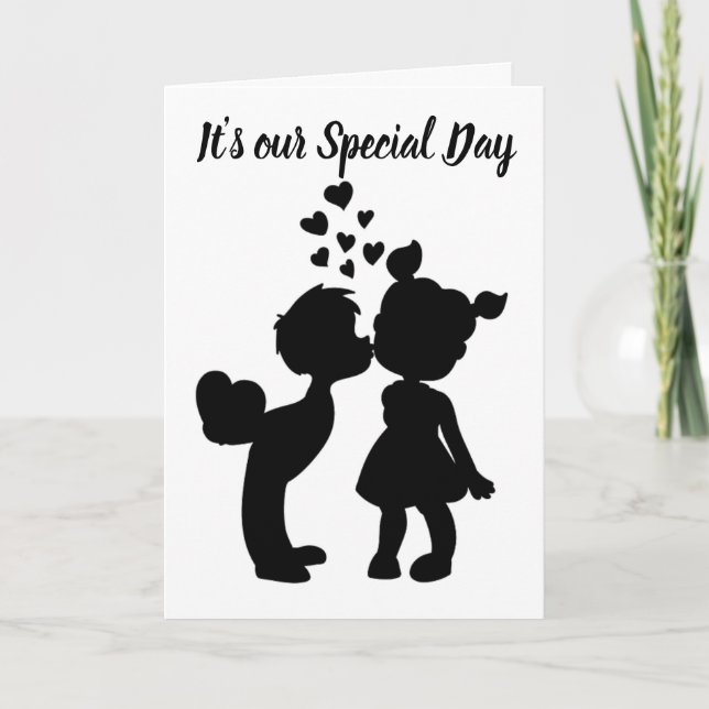 TARJETA ***NUESTRO ANIVERSARIO*** BESO EN LA SEMANA Y MÁS (Anverso)