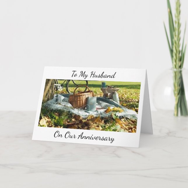 TARJETA "NUESTRO ANIVERSARIO" CELEBRAMOS AL MARIDO "ESTADO (Anverso)