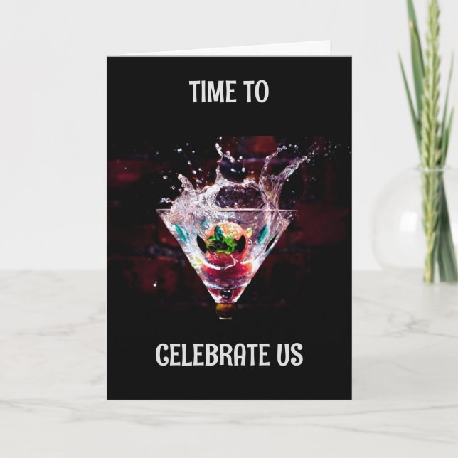 TARJETA *NUESTRO ANIVERSARIO* CELEBRANDO "NOSOTROS" (Anverso)