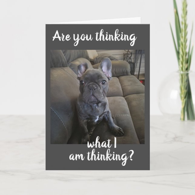 TARJETA "NUESTRO ANIVERSARIO" ¿QUÉ CREES QUE ESTOY PENSAND (Anverso)