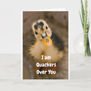 TARJETA **NUESTRO ANIVERSARIO*** SOY QUACKERS SOBRE "¡TÚ!"