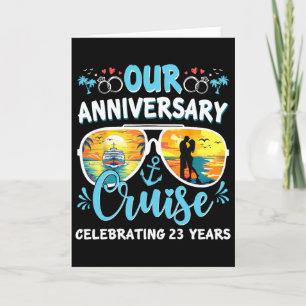 Tarjeta Nuestro Crucero de Aniversario Celebrando 23 Años