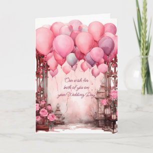 Tarjeta Nuestro deseo para ambos en su Día de la Boda