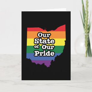 Tarjeta Nuestro estado de orgullo   Ohio
