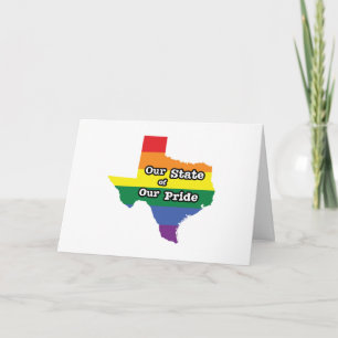 Tarjeta Nuestro estado de orgullo   Texas