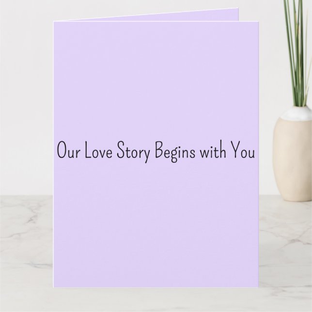 Tarjeta Nuestro Libro de Invitados de Boda 'Nuestra Histor (Anverso)