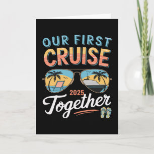 Tarjeta Nuestro Primer Crucero 2025 Juntos Pareja Fam Coin