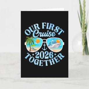 Tarjeta Nuestro Primer Crucero 2026 Juntos Pareja Fam Coin