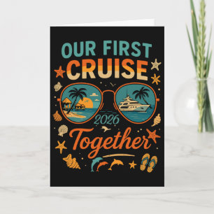 Tarjeta Nuestro Primer Crucero 2026 Juntos Viaje Familiar 