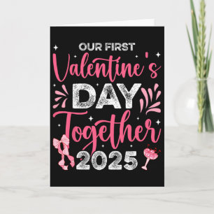 Tarjeta Nuestro Primer Día de San Valentín Juntos 2025 Esp
