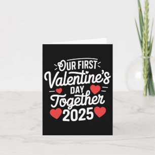 Tarjeta Nuestro primer Día de San Valentín juntos San Vale