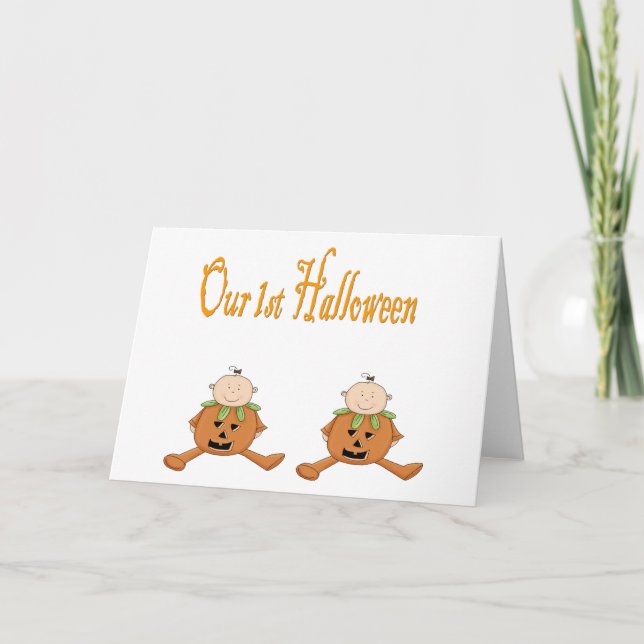Tarjeta Nuestro primer HALLOWEEN (GEMAS) (Anverso)