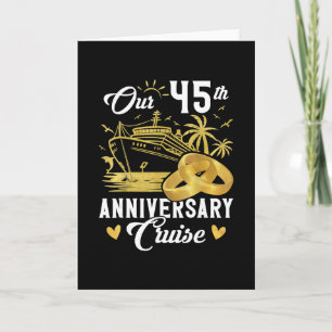 Tarjeta Nuestro regalo de pareja para vacaciones de crucer