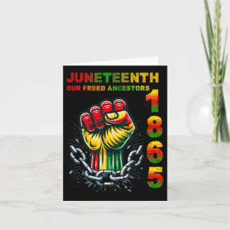 Tarjeta Nuestros Ancestros Africanos Liberados, 18 De Juni