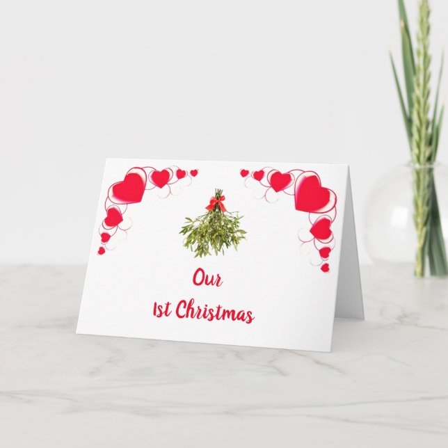 TARJETA NUESTROS PLANES DE "PRIMER NAVIDAD JUNTOS" PARA "N (Anverso)
