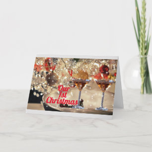TARJETA NUESTROS "PRIMEROS NAVIDADES JUNTOS" PLANES PARA "
