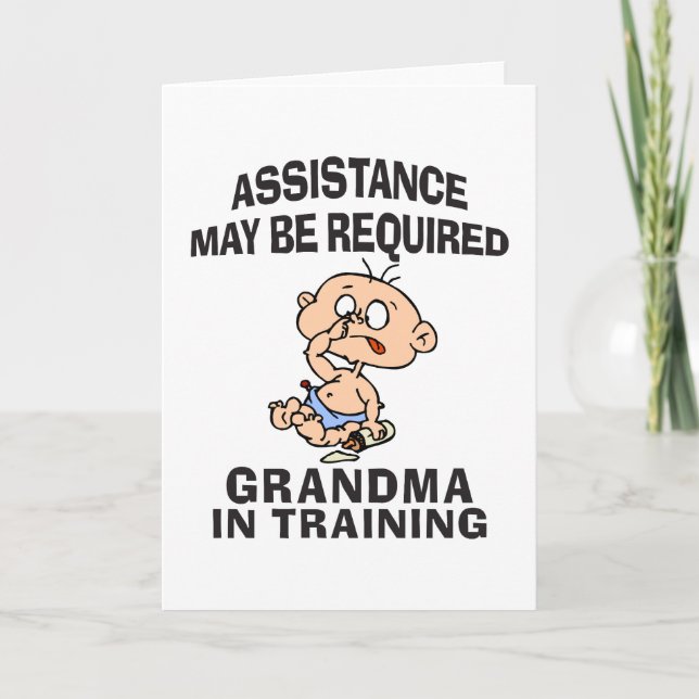 Tarjeta Nueva abuela divertida (Anverso)