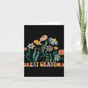 Tarjeta Nueva bisabuela Wildflower Primer Cumpleaños &