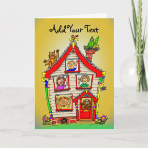 Tarjeta Nueva Casa de Personalizados de Casa