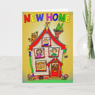 Tarjeta Nueva Casa de Personalizados de Casa