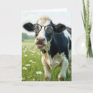 Tarjeta Nueva Casa Holstein Cow