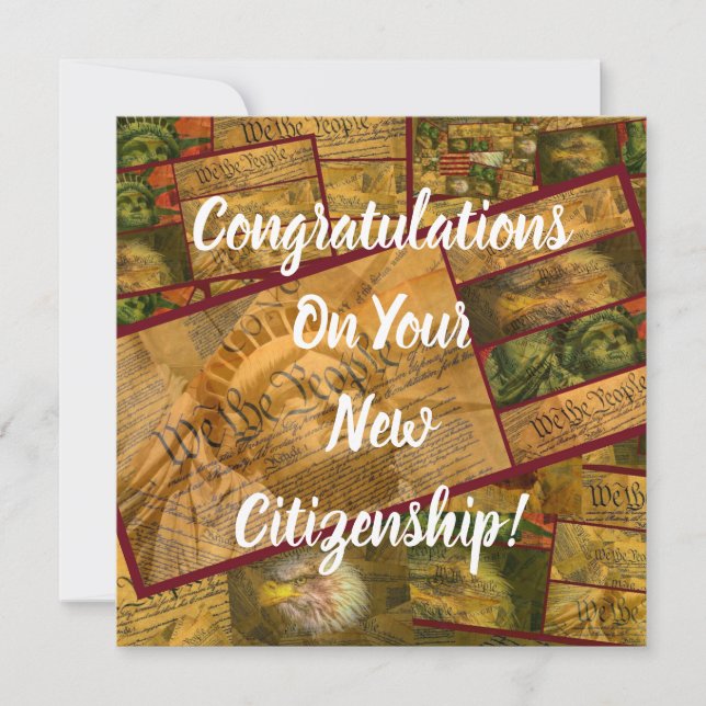 Tarjeta Nueva ciudadanía estadounidense (Anverso)