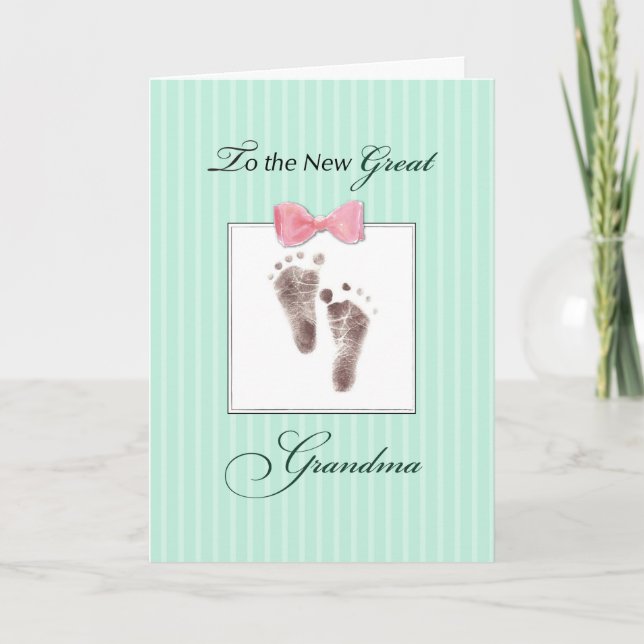 Tarjeta Nueva Gran Abuela de Green (Anverso)