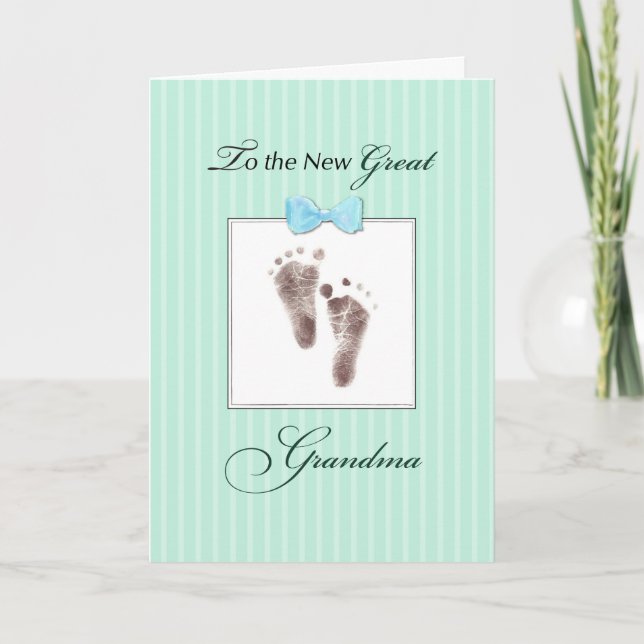 Tarjeta Nueva Gran Abuela de la Gran Abuela de la Primaver (Anverso)