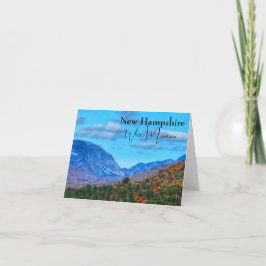 Tarjeta Nueva Hampshire White Mountains color de otoño