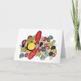 Tarjeta Nueva Inglaterra Clama Clambake de langosta Clamba