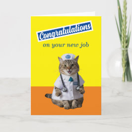 Tarjeta Nueva Médico de Enfermería Felicitaciones a nuevo 