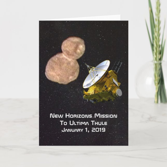 Tarjeta Nueva Misión De Horizontes A Ultima Thule (Anverso)