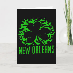 Tarjeta Nueva Orleans La Ciudad Trébol San Patricios Orgul