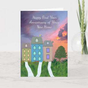 Tarjeta Nueva página de inicio !st Year Aniversario Card
