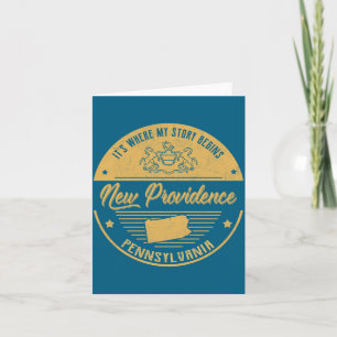 Tarjeta Nueva Providence Pennsylvania Es Donde Está Mi His