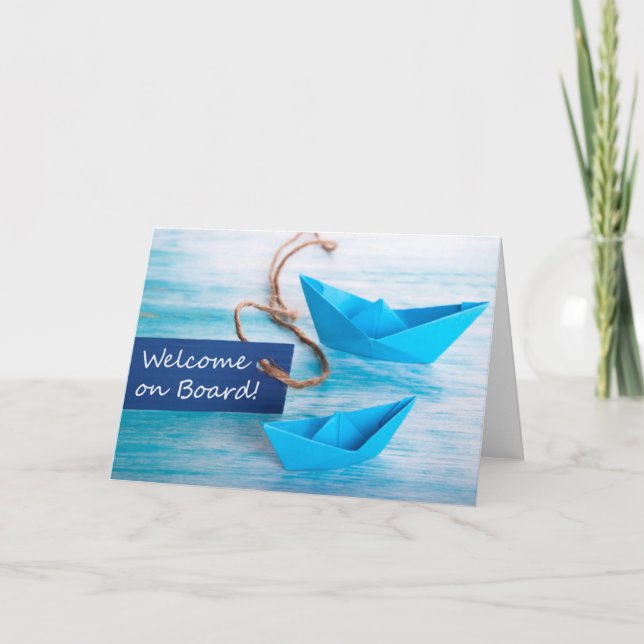 Tarjeta Nueva Serie De Contratación - Bienvenido Al Equipo (Anverso)