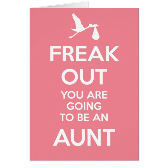 Tarjeta Nueva tía Pregnancy Announcement