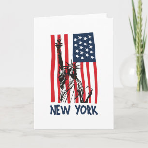 Tarjeta Nueva York Estatua de la Libertad Estados Unidos B