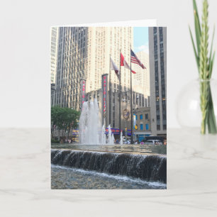 Tarjeta Nueva York NYC Rockefeller Center Fuente Foto