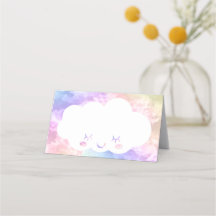 Tarjeta Nueve de Cumpleaños - Kawaii Pastel Sky
