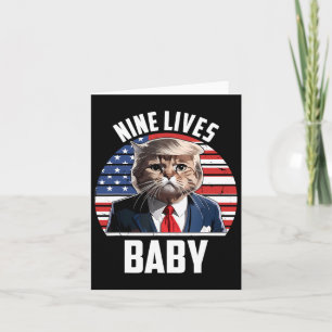 Tarjeta Nueve vidas de Funny Trump 2025